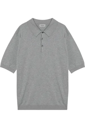 JOHN SMEDLEY Stickade tröjor & koftor, Herr, XL, Pikétröja med kort ärm