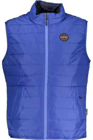 Napapijri Jacka, Herr, L, Polyester, Stilig Ärmlös Jacka med Kontrastdetaljer
