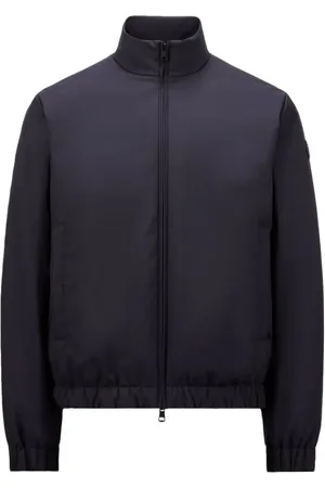 Moncler Jacka, Herr, 2Xl, Polyester, Kort Navy Dun Jacka AirSoft