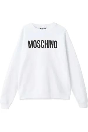 Moschino Sweatshirts & Hoodies, Herr, S, Vit Sweatshirt Essential Design Långärmad