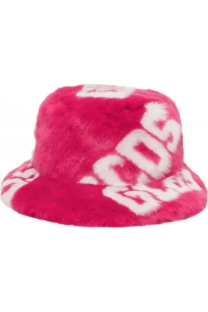 GCDS Accessoarer, unisex, ONE Size, Bomull, Faux Fur Bucket Hat