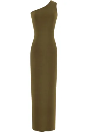 Saint Laurent Klänning, Dam, L, One-Shoulder Silk Long Dress