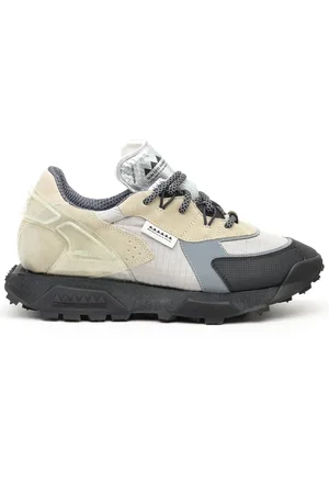 RUN OF Skor, Dam, 39 EU, Mocka, Grå mockasneakers med svarta detaljer