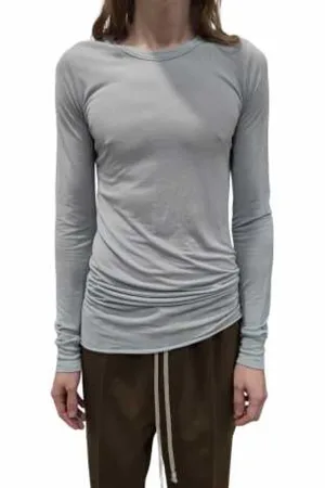 Rick Owens Topp, Herr, L, Bomull, Double Layer Långärmad T-shirt