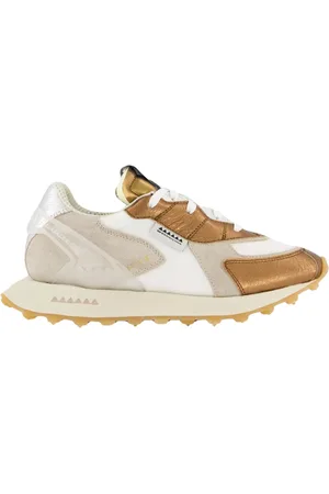 RUN OF Skor, Dam, 37 EU, Läder, Dames Mango Metal.36 Sneakers