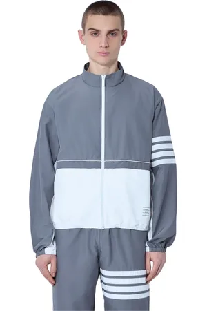 Thom Browne Jacka, Herr, L, Polyester, Panel Track Jacket