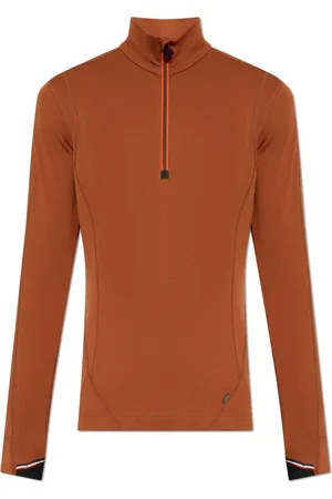 Moncler Sweatshirts & Hoodies, Herr, L, Läder, Crewneck Sweatshirt
