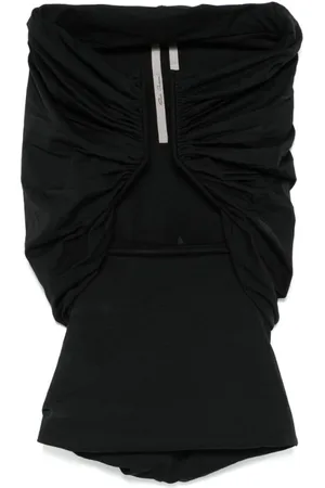 Rick Owens Topp, Dam, M, Nylon, Off-Shoulder Cut-Out Top