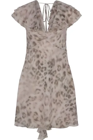 ROTATE Klänning, Dam, M, Polyester, Chiffon Mini Ruffle Klänning