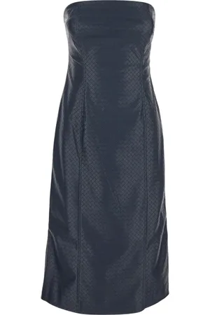 ROTATE Klänning, Dam, S, Läder, Braided Midi Dress
