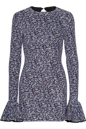 ROTATE Klänning, Dam, M, Polyester, Sequin Floral Mini Dress