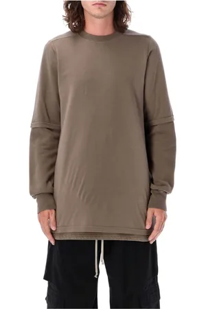 Rick Owens Topp, Herr, M, Bomull, Layered Stickat Dust Aw24 T-shirt