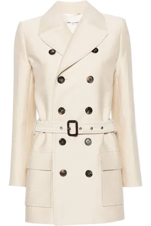 Saint Laurent Kappa, Dam, S, Bomull, Sahariana Trenchcoat