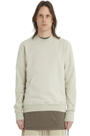 Rick Owens Sweatshirts & Hoodies, Herr, M, Bomull, Långärmad träningströja med framfickor