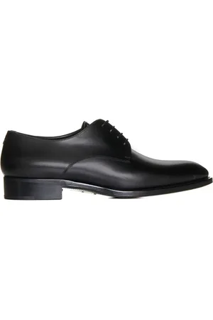 Saint Laurent Skor, Herr, 42 1/2 EU, Läder, Adrien Svarta Läderskor Derby