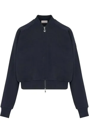 Moncler Stickade tröjor & koftor, Dam, M, Stilren kofta med dragkedja