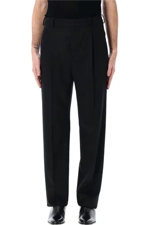 Saint Laurent Byxor, Herr, L, Svarta Tuxedobyxor i Ull
