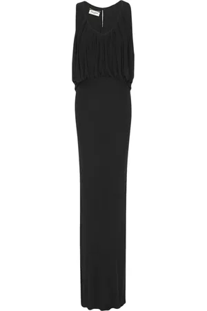 Saint Laurent Klänning, Dam, S, Draperad Ärmlös Klänning