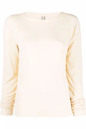 Rick Owens Sweatshirts & Hoodies, Dam, M, Bomull, Casual Rundhalsad Tröja
