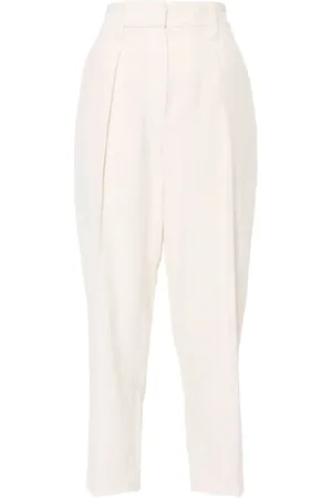 Brunello Cucinelli Byxor, Dam, S, Manchesterbyxor i manchester med veckdetaljer