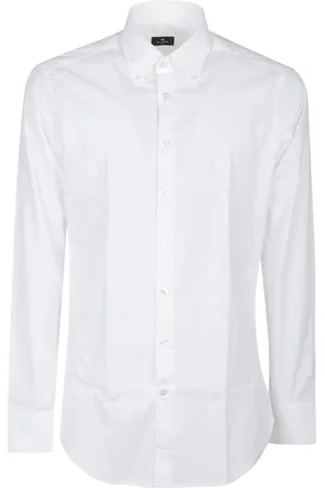 Etro Skjorta, Herr, 5Xl, Logo Button Down Skjorta Långärmad