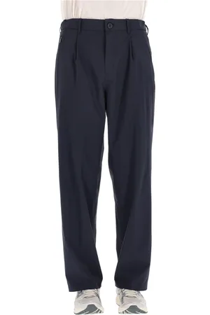 HERNO Byxor, Herr, S, Polyester, Blå Teknisk Superlätt Over Fit Byxor