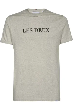 Les Deux Topp, Herr, 2Xl, Bomull, T-shirt i bomull med kontrasterande logotyp