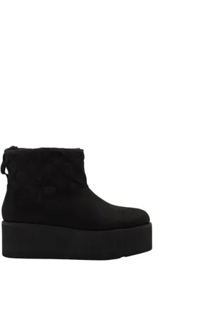 Guess Skor, Dam, 40 EU, Mocka, Jilla Stivaletto Svarta Ankelboots i Mocka
