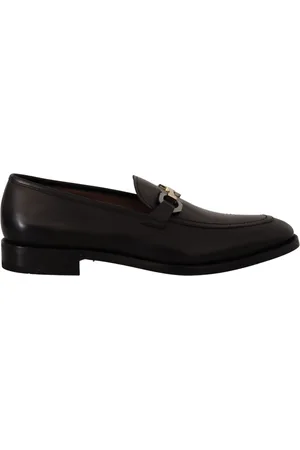 Salvatore Ferragamo Skor, Herr, 43 1/2 EU, Läder, Lyxiga Läderloafers Gancio Bit Style