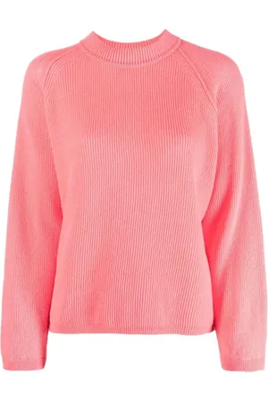 FORTE FORTE Stickade tröjor & koftor, Dam, S, Kashmir, Rib Roundneck Sweater