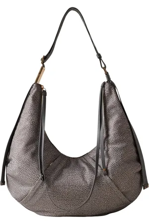 Borbonese Väska, Dam, ONE Size, Clay Grey Hobo Bag