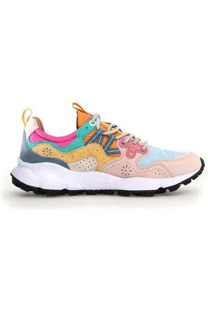 Flower Mountain Skor, Dam, 36 EU, Mocka, Multifärgade Sneakers med Plattform och Korkfotbädd