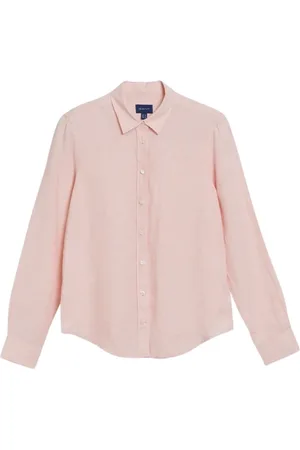 GANT Blusar & Skjortor , Dam, S, Linne, Reg Linen Chambray Shirt