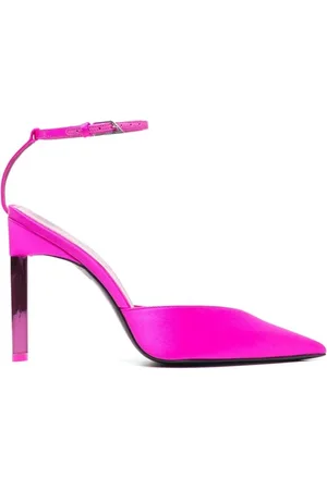 The Attico Skor, Dam, 38 EU, Läder, Fuchsia Sandal Pumps