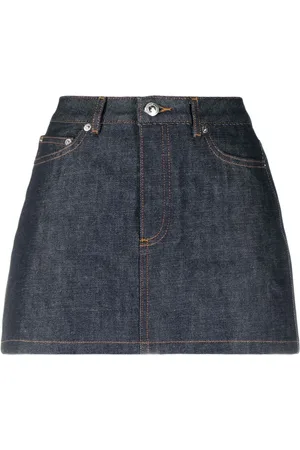 A.P.C. Kjol, Dam, S, Denim, Denimkjol med dragkedja