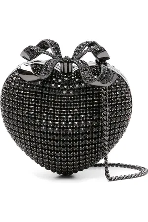 Self-Portrait Väska, Dam, ONE Size, Polyester, Rhinestone Bow Clutch Svart Diamanté