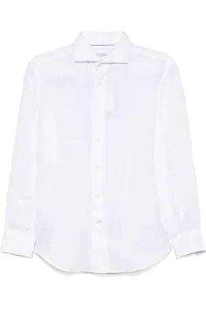 Brunello Cucinelli Skjorta, Herr, XL, Vit skjorta