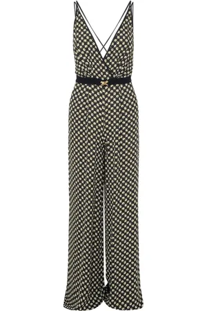 Elisabetta Franchi Jumpsuits & Playsuits, Dam, S, Polyester, Jumpsuit med currydetaljer