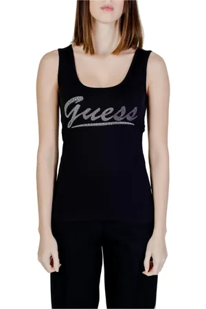 Guess Topp, Dam, S, Linne, Tryckt linne med fyrkantig halsringning