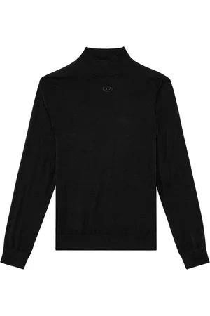 Diesel Stickade tröjor & koftor, Herr, S, Polo Krage Tröja i Ull