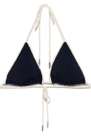 La Perla Badkläder, Dam, L, Nylon, Blå Bikini Topp med Avtagbara Kuddar