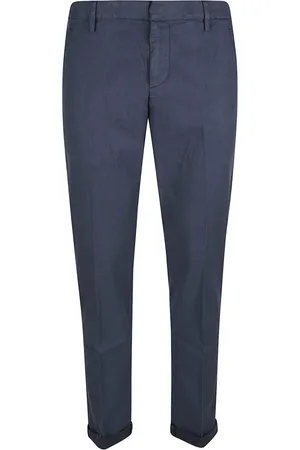 Dondup Byxor, Herr, W35, Bomull, Blå Byxor Elegant Stil