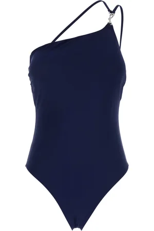 Tory Burch Badkläder, Dam, L, Blå One-Shoulder Baddräkt i Techtyg