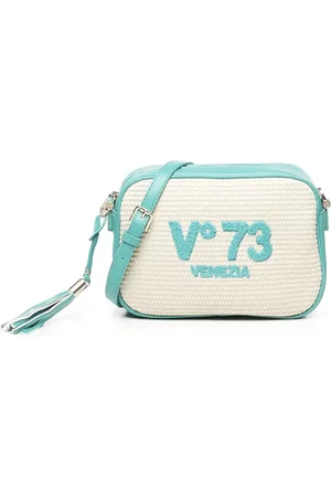 V°73 Väska, Dam, ONE Size, Axelväska med halm-effekt och broderad logotyp