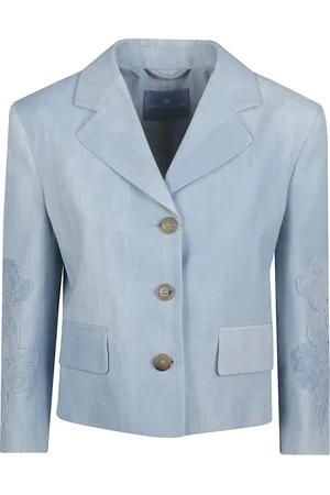 ERMANNO SCERVINO Jacka, Dam, M, Polyester, Blå Jacka