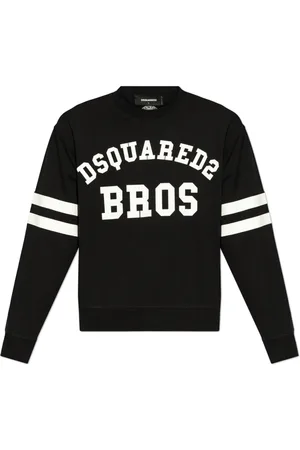 Dsquared2 Sweatshirts & Hoodies, Herr, 2Xl, Bomull, Svart Sweatshirt