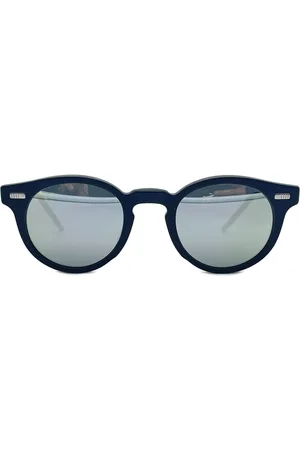Thom Browne Accessoarer, Herr, ONE Size, Runda solglasögon