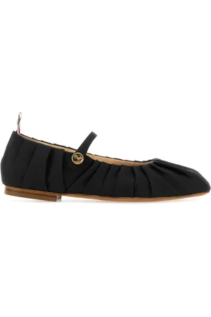 Thom Browne Skor, Dam, 37 1/2 EU, Svarta John Ballerinaskor i tyg
