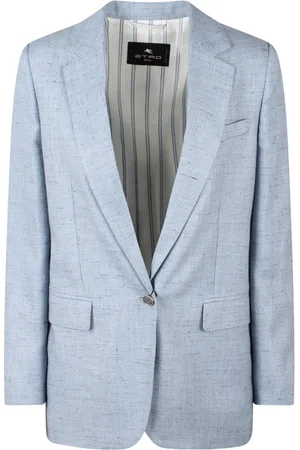 Etro Jacka, Dam, XS, Linne, Linneblandad texturerad jacka