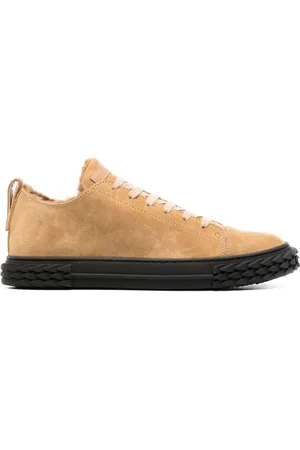 Giuseppe Zanotti Skor, Herr, 43 1/2 EU, Läder, Elegant Brun Sneakers